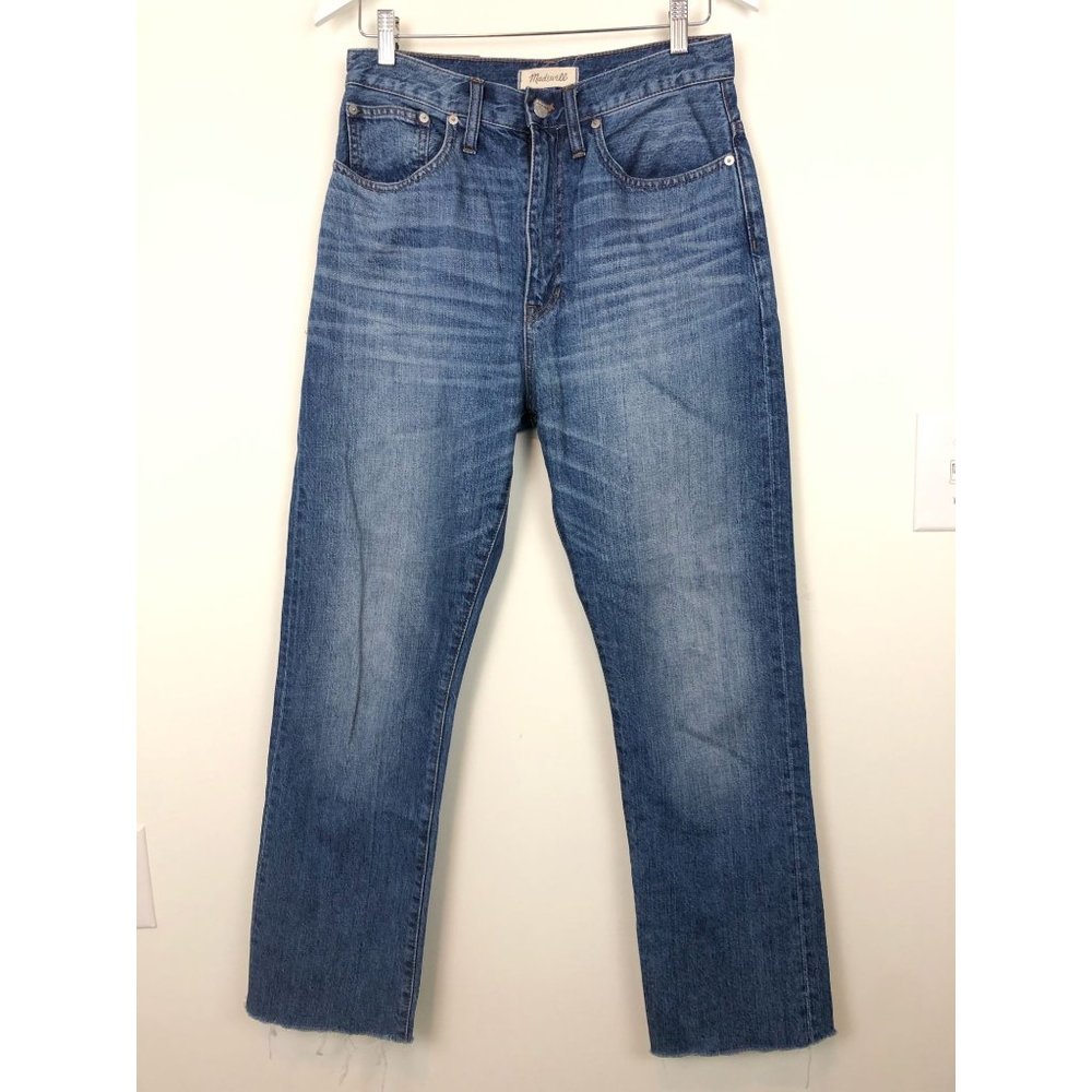 Madewell Rigid Straight High Rise Cropped Jeans - Picture 2 of 15